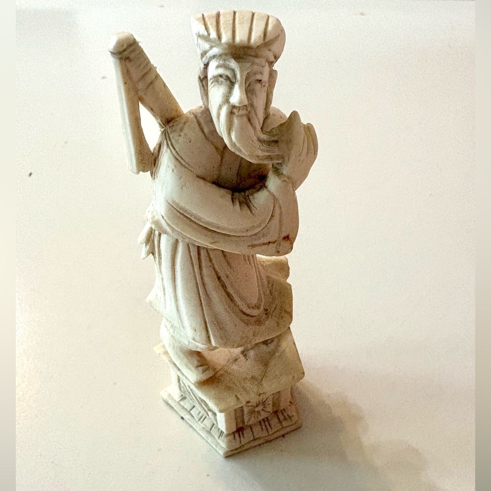 Vintage Resin Figurine, Stamped, 4" tall